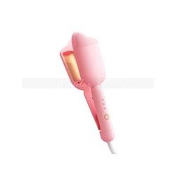 36mm Ceramic Hair Waver Long Lasting Electric Curling Iron For Soft Beach Waves And Volume pink