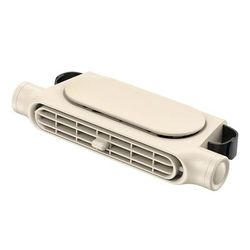 Portable Car Seat Fan USB Powered, Adjustable Headrest Air Cooling Fan For Front And Rear Seat Passengers beige