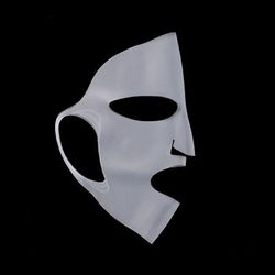Silicone Face Mask, Reusable Moisturizing & Lifting Cover For Sheet Masks,Anti Wrinkle Firming Gel Mask For Skin Care white