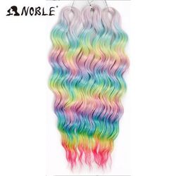Noble Hair Synthetic Loose Deep Wave Braiding Hair Extensions Ombre Blonde Twist Crochet Curly Water Wave Braid hpd125 24inches 60cm