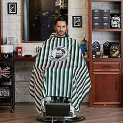 Salon Grade Hair Cutting Cape, Professional Barber Apron With Snap Closure For Hairdressing & Styling Salon Grade Hair Cutting Cape, Professional Barber Apron With Snap Closure For Hairdressing & Styling
