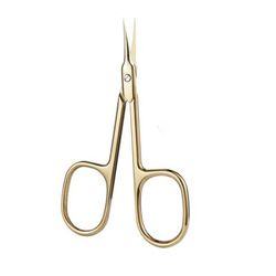 Premium Stainless Steel Cuticle Scissors With Curved Tip Thin Blade, Nail Clippers & Dead Skin Trimmer For Manicure gold