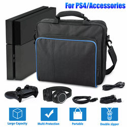 Carrying Case For PS4 Slim Console, Travel Storage Bag For Accessories, Shoulder Handbag Carrying Case For PS4 Slim Console, Travel Storage Bag For Accessories, Shoulder Handbag