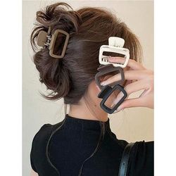 Elegant Square Hair Claw Clip For Women, Lightweight, Fashionable Hair Styling 4pcs a
