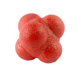 Hexagon Reaction Ball Agility Training Ball For Basketball, Football, Kids & Adults Coordination & Reflex Sports Fitness red