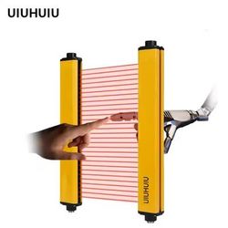 Safety Light Curtain Sensor Infrared Protection Switch With Multiple Beams normally Closed pnp 40mm 10 Beam