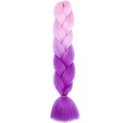 Jumbo Braids Extensions Synthetic Braiding Hair Kanekalon Afro Ombre Color Hair For Kids Children Crochet Twist Braid zitong b42 24inches