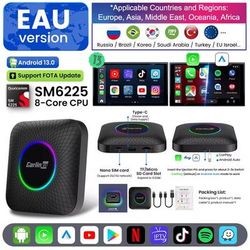 Carlinkit Android 13 Wireless CarPlay & Android Auto TV Box 8GB RAM, 128GB Storage, Built in GPS & Streaming Support eu 8gb Ram 128gb Rom