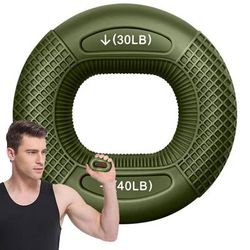 Finger Gripper Ring Hand Exercise & Carpal Relief green