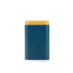Small Portable Pill Case & Tablet Storage Container, 7 Day Vitamin Box dark Green
