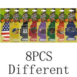 Natural Scented Car Air Freshener Hanging Perfume Fragrance Christmas Tree For Auto Interior 8pcs different