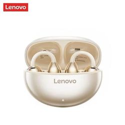 Lenovo Bluetooth Wireless Ear Clip Earbuds, Bone Conduction Headphones, TWS Panoramic Sound With Mic yellow