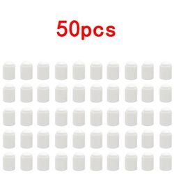 Premium Tire Valve Dust Caps Durable Stem Covers For Car, Bike, Truck & Motorcycle Wheels 50pcs White