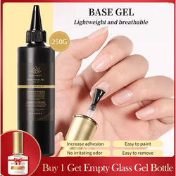 BORN PRETTY 10 In 1 Glue Gel Nail Polish With Rubber Base And Super Bright Top Coat reinforcement Gel