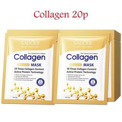 Hyaluronic Acid Collagen Face Mask, Firming Hydrating Skincare Sheet Mask For Deep Moisturizing & Anti Aging collagen Mask