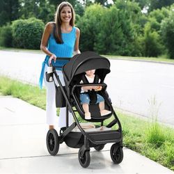 3 in 1 Folding Convertible Newborn Stroller With Detachable Bassinet, Lightweight & Reversible 3 in 1 Folding Convertible Newborn Stroller With Detachable Bassinet, Lightweight & Reversible