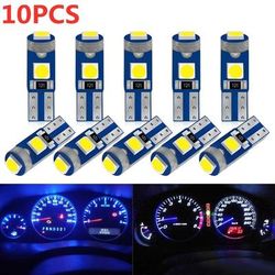 LED Canbus Bulbs Auto Interior Dashboard Wedge Lights For Car Instrument Panel Warning Indicator red 10pcs
