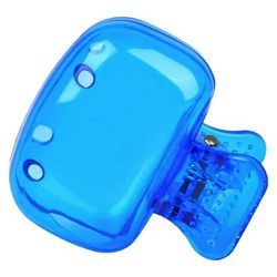 Travel Toothbrush Head Covers, Protective Snap On Clip For Hygiene & Portability blue