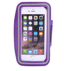 Mobile Phone Armband For Running & Gym, Lightweight, Water Resistant Holder For IPhone & Samsung purple