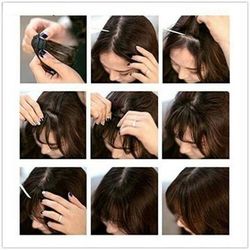 Neat Air Bangs For Women Clip On Remy Human Hair Extensions Silky & Natural Front Bang Fringe (Dark Brown) Neat Air Bangs For Women Clip On Remy Human Hair Extensions Silky & Natural Front Bang Fringe (Dark Brown)