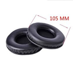 Universal 40mm110mm Ear Pads For Headphones Covers, Soft Sponge Leather Foam Cushion Replacement Set outer Diameter 105mm