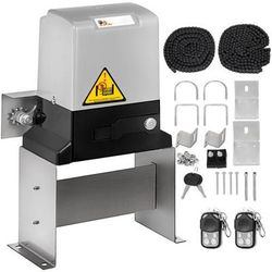 Electric Sliding Gate Opener AC, Gate Operator Hardware Kit With Dual Remote Controls, Rolling Driveway Slide Motor Electric Sliding Gate Opener AC, Gate Operator Hardware Kit With Dual Remote Controls, Rolling Driveway Slide Motor