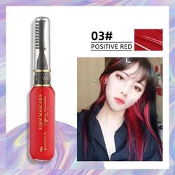 Disposable Hair Color Dye, Temporary Washable Hair Coloring Cream For DIY Hairstyles Dual Purpose positive Red