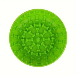 Dog Lick Mat With Suction Cups Soothing Anxiety Licking Pad For Dogs green