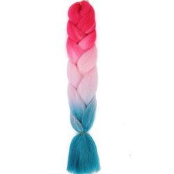 Jumbo Braids Extensions Synthetic Braiding Hair Kanekalon Afro Ombre Color Hair For Kids Children Crochet Twist Braid zitong c33 24inches