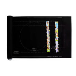 PuzzleSaver Roll Up Felt Mat For 1500 Piece Jigsaws black