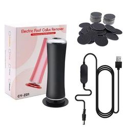 SoleSoothe Pro Electric Foot Callus Remover With 60 Replacement Discs black