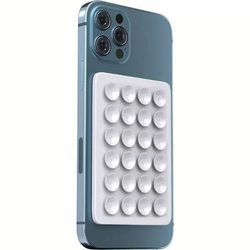 Silicone Phone Holder Mat With Anti Slip Suction Cups white
