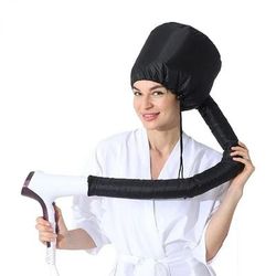 Portable Hair Bonnet Dryer Cap, Fast Dry Heating Set For Quick & Easy Hair Drying At Home black