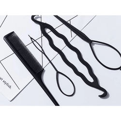 Hair French Braid Topsy Tail Clip Styling Stick, DIY Bun Maker Tool Hair French Braid Topsy Tail Clip Styling Stick, DIY Bun Maker Tool