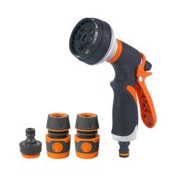 High Pressure Watering Gun Garden Nozzle, 8 Spray Modes For Lawn, Yard & Plant Watering, Adjustable Garden Hose Sprayer style 4