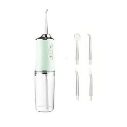 Portable Smart Electric Oral Irrigator With 4 Jets And 3 Modes green