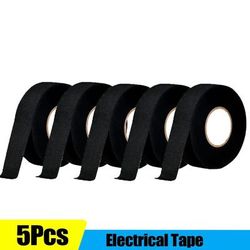 High Temp Automotive Wire Harness Cloth Tape Self Adhesive Draft Stopper For Noise Reduction & Cable Insulation 5pcs