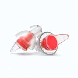 High Fidelity Ear Plugs For Concerts With Noise Reduction And Carrying Case red
