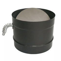 DuraVent Black Single Wall Damper Section, Interior Stove Pipe Adapter For Wood Stove Ventilation Efficiency DuraVent Black Single Wall Damper Section, Interior Stove Pipe Adapter For Wood Stove Ventilation Efficiency