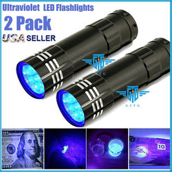 Portable UV Ultra Violet LED Inspection Lamp, 9 LED Blacklight Torch For Fluorescent Ink, Pet Stains, And Leak Detection Portable UV Ultra Violet LED Inspection Lamp, 9 LED Blacklight Torch For Fluorescent Ink, Pet Stains, And Leak Detection