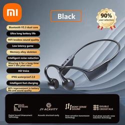 Xiaomi Bone Conduction Bluetooth Headphones, IPX8 Waterproof Wireless Neckband For Swimming, Cycling, Running Non In Ear black