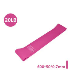 Portable Fitness Resistance Bands Set 5 Level Rubber Elastic Gym Bands For Yoga, Pilates, CrossFit & Strength Training purple Pink