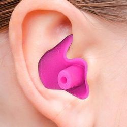 Waterproof Silicone Earplugs For Swimming Soft, Comfortable, And Durable Ear Plugs For Water Activities pink