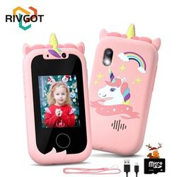 Upgraded Kids Phone With Dual Cameras & Educational Games, Perfect For Birthdays & Holidays pink