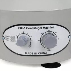800 1 Electric Centrifuge Machine 110V Lab Centrifuge, 4000 RPM, 20ml X 6 Tubes For Medical & Laboratory Use 800 1 Electric Centrifuge Machine 110V Lab Centrifuge, 4000 RPM, 20ml X 6 Tubes For Medical & Laboratory Use