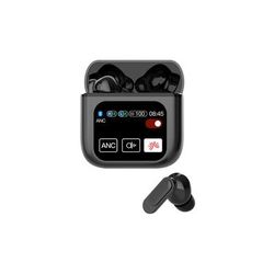 Bluetooth 5.3 TWS Wireless Earphone, Touch Control ANC Headset, ENC Call Earbud, Long Battery HiFi Audio black