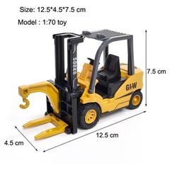 Alloy Tractor & Excavator Toy Set For Boys, Diecast Engineering Vehicle, Bulldozer, Mini Crane Truck forklift