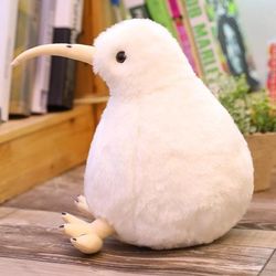 Stuffed Kiwi Bird Plush Toy Adorable Gift For Kids & Animal Lovers White 20 Cm