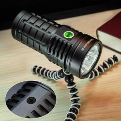 Super Powerful LED Flashlight, USB C Rechargeable & Reverse Charging Torch For Outdoor Camping, Emergency, Hunting 5000k 5300k
