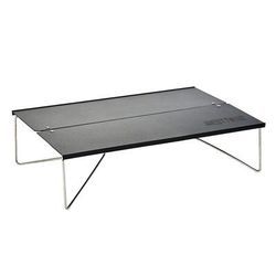 Portable Ultralight Folding Camping Table, Compact Aluminium Alloy Collapsible Mini Outdoor Table For Hiking, Picnic black